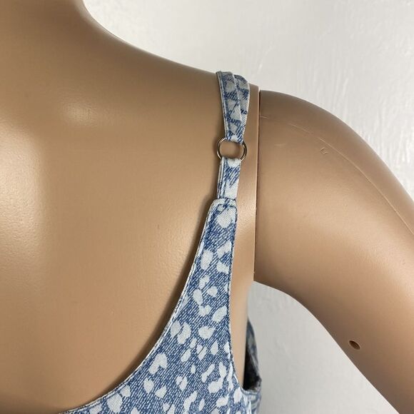 Jak & Rae white and blue sleeveless midi sundress size S - Picture 6 of 10